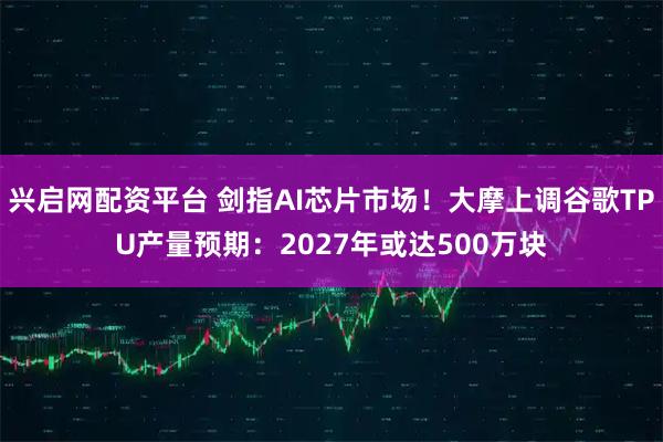 兴启网配资平台 剑指AI芯片市场！大摩上调谷歌TPU产量预期：2027年或达500万块